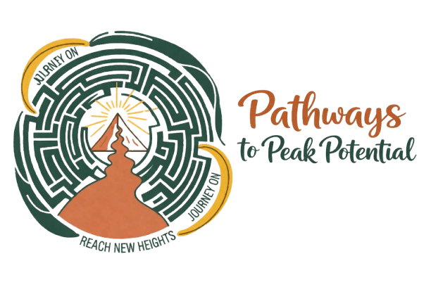 Pathways to Peak Potential logo featuring a mountain pathway.